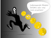 Cartoon: Halloween 2020 (small) by Jochen N tagged maske,mundschutz,corona,pandemie,abstand,lockdown,infekt,ansteckung,quarantäne,kostüm,angst,panik,schreck,grusel,flucht,verkleidung