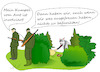 Cartoon: Jagdverbot (small) by Jochen N tagged jäger,jagd,verbot,gewehr,wolf,riss,beute,geld,sack,arm,busch,büsche,wald,blut,amt,schmiergeld,gekauft,behörde,involviert,kumpel,furcht,fressen