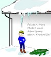 Cartoon: Jamaika Winter (small) by Jochen N tagged jamaika,jamaikaaus,sondierung,merkel,schulz,cdu,csu,spd,regierung,wahl,wählen,groko,große,koalition,grüne,fdp,eis,eiszapfen,winter,kalt,kälte,dach,schnee,frost,frieren,zittern,bibbern,kroko,abneigung,furcht,abscheu,ekel