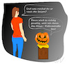 Cartoon: Monster (small) by Jochen N tagged alexa,digitalisierung,datenschutz,daten,halloween,grusel,kürbis,saison,gespenst,geist,geister,horror,schreck