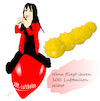 Cartoon: Nena (small) by Jochen N tagged rattenfänger,münchhausen,konzert,99,luftballons,luftballon,ballon,corona,coronaleugner,impfgegner,maskenpflicht,covid,19,viren,pandemie