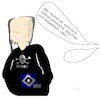 Cartoon: Neutral (small) by Jochen N tagged sankt,pauli,hsv,hamburg,fußball,bundesliga,fan,remis,unentschieden,neutral,respekt,anerkennung,achtung,anecken