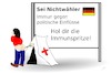 Cartoon: Nichtwähler mobilisieren (small) by Jochen N tagged nichtwähler,protestwähler,mobilisieren,wahlkampf,bundestagswahl,regierung,merkel,cdu,kanzler,wählen,wähler,wahl,zelt,rotes,kreuz,wahlplakat,spritze,immun,wahlbeteiligung