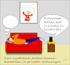 Cartoon: Privatsphäre (small) by Jochen N tagged sofa,alexa,dagobert,bild,privat,wohnung,lauterbach,kontrolle,datenschutz,kauf,günstig,corona,gesundheit,pandemie,lockdown,ansteckung,quarantäne,werbung