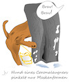 Cartoon: Querpinkler (small) by Jochen N tagged winter,schnee,eis,frost,maske,pillern,pinkeln,urin,hygiene,hund,baum,form,corona,coronaleugner,pandemie,covid,19,lockdown,impfgegner,querdenker