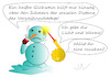 Cartoon: Schneemann (small) by Jochen N tagged schmelzen,auftauen,schwitzen,eis,schnee,weinen,trauer,kerze,licht,heiß,wärme,glühwein,rauchen,winter,weihnachten,abstand,distanz,schmerz,corona,covid,19,pandemie,lockdown