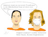 Cartoon: Schwarzarbeit (small) by Jochen N tagged frisör,friseur,frisur,haare,privat,öffentlich,perücke,augenbrauen,maske,ffp2,verbrecher,illegal,schutz,versteck,homeoffice,corona,covid,19,pandemie,lockdown,virus,viren