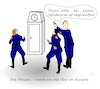 Cartoon: Uhr umstellen (small) by Jochen N tagged uhr,umstellen,umstellung,sommerzeit,winterzeit,zeit,zeitumstellung,stunde,standuhr,abgelaufen,polizei,einsatz,pistole,schießen,schuss,waffe,drohung,bedrohung,drohen,cool,kühl,kälte,kalt