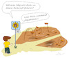 Cartoon: Zukunftsangst (small) by Jochen N tagged schild,sonnenblumen,verblüht,dürre,qr,junge,kinder,zukunft,registrieren,anmelden,angst,klimawandel,klimakrise,umweltzerstörung,naturschutz,nachhaltigkeit,hohn,spott