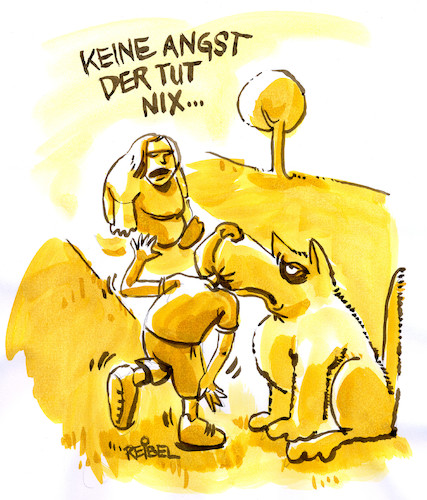 Cartoon: hundehalter (medium) by REIBEL tagged hund,beissen,leine,hundehalter,gassi,herrchen,frauchen,park,angst,optimismus,schnauze,hund,beissen,leine,hundehalter,gassi,herrchen,frauchen,park,angst,optimismus,schnauze