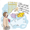 Cartoon: digitales Erbe (small) by REIBEL tagged post,internet,tod,gott,himmelspforte,petrus,prüfung,nachrichten,digital,gedächtnis,wolken,nackt,koffer,sünden