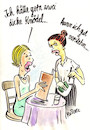 Cartoon: Empathie (small) by REIBEL tagged freud,busen,knödel,restaurant,bedienung,selbstbild,empathie,psychologie