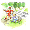 Cartoon: joggerwahn (small) by REIBEL tagged jogging,fitness,laufen,park,verfolgung,flucht,ehrgeiz,ausrüstung