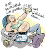 Cartoon: Selfie (small) by REIBEL tagged selfie,smartphone,bauch,plauze,büro,fett,schreibtisch,foto