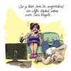 Cartoon: Serienjunkies (small) by REIBEL tagged serien,junkie,couch,tv,streaming,tod,wohnzimmer,ehe,paar,sofa,fernsehen,ärger,infarkt,beziehung