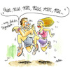 Cartoon: smartwatch (small) by REIBEL tagged fitness,tracker,smartwatch,guide,anleitung,programm,sex,joggen,peinlichkeit