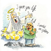 Cartoon: Umhimmelswillen 3 (small) by REIBEL tagged gott,apple,iphone,smartphone,god,schöpfung,undankbarkeit,dankbarkeit,geschenk