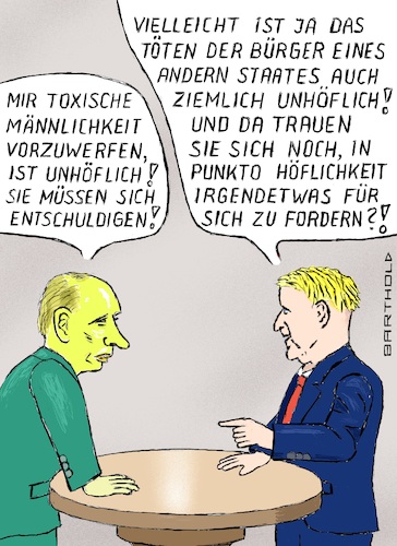 Cartoon: Chuzpe pur (medium) by Barthold tagged boris,johnson,premierminister,großbritannien,interview,christian,sievers,zdf,vorwurf,wladimir,putin,toxische,männlichkeit,neigung,krieg,einbestellung,britische,botschafterin,moskau,forderung,entschuldigung,cartoon,karikatur,barthold,boris,johnson,premierminister,großbritannien,interview,christian,sievers,zdf,vorwurf,wladimir,putin,toxische,männlichkeit,neigung,krieg,einbestellung,britische,botschafterin,moskau,forderung,entschuldigung,cartoon,karikatur,barthold