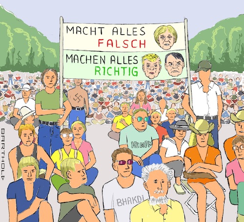 Cartoon: Eure Freiheitsparadise gibt es! (medium) by Barthold tagged corona,demonstration,berlin,august,2020,maßnahmen,eindämmung,einschränkung,grundrechte,freiheitsrechte,präventionsparadox,verhältnismäßigkeit,verschwörungstheorie,esotherik,rechtsextremismus,rechtsextreme,afd,npd,pegida,impfgegner,ablehnung,atemschutzmasken,diktatur,virus,zweite,welle,pandemie,angela,merkel,donald,trump,jair,bolsonaro,karikatur,barthold,corona,demonstration,berlin,august,2020,maßnahmen,eindämmung,einschränkung,grundrechte,freiheitsrechte,präventionsparadox,verhältnismäßigkeit,verschwörungstheorie,esotherik,rechtsextremismus,rechtsextreme,afd,npd,pegida,impfgegner,ablehnung,atemschutzmasken,diktatur,virus,zweite,welle,pandemie,angela,merkel,donald,trump,jair,bolsonaro,karikatur,barthold