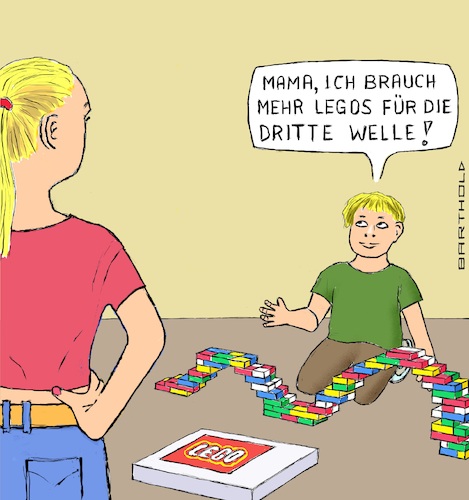 Cartoon: Lego mehr Umsatz in d. Pandemie (medium) by Barthold tagged corona,virus,pandemie,umsatzplus,lego,spielwarenhersteller,bub,mutter,inzidenzkurve,beginn,dritte,welle,statement,lothar,wieler,rki,robert,koch,institut,cartoon,karikatur,barthold,corona,virus,pandemie,umsatzplus,lego,spielwarenhersteller,bub,mutter,inzidenzkurve,beginn,dritte,welle,statement,lothar,wieler,rki,robert,koch,institut,cartoon,karikatur,barthold