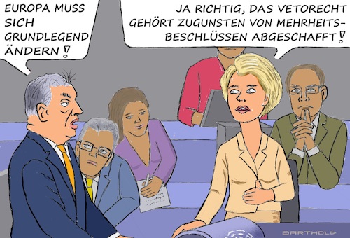 Leyen contra Orban Leyen contra Orban
