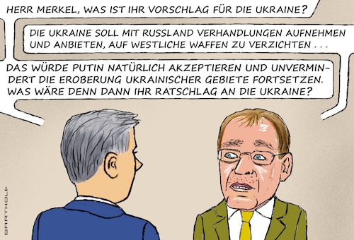 Cartoon: Mastermind der Pazifisten (medium) by Barthold tagged reinhard,merkel,emeritierter,professor,strafrecht,interview,zdf,erreichung,frieden,ukraine,einstellung,westliche,waffenlieferungen,gründung,neue,staaten,in,besetzten,gebieten,beschränkte,souveränität,nichterwähnung,sicherheitsgarantien,cartoon,karikatur,barthold,reinhard,merkel,emeritierter,professor,strafrecht,interview,zdf,erreichung,frieden,ukraine,einstellung,westliche,waffenlieferungen,gründung,neue,staaten,in,besetzten,gebieten,beschränkte,souveränität,nichterwähnung,sicherheitsgarantien,cartoon,karikatur,barthold
