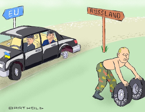 Cartoon: Putins Coup (medium) by Barthold tagged wladimir,putin,ukraine,krise,anerkennung,staatlichkeit,unabhängigkeit,republiken,donezk,luhansk,ukrainisches,gebiet,bruch,völkerrecht,geschlossene,verträge,staatslimousine,wolodymyr,selenskyj,diebstahl,räder,cartoon,karikatur,barthold,wladimir,putin,ukraine,krise,anerkennung,staatlichkeit,unabhängigkeit,republiken,donezk,luhansk,ukrainisches,gebiet,bruch,völkerrecht,geschlossene,verträge,staatslimousine,wolodymyr,selenskyj,diebstahl,räder,cartoon,karikatur,barthold