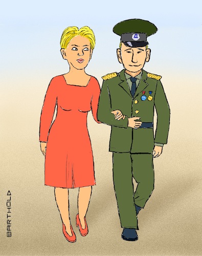 Cartoon: Schwesig unter Druck (medium) by Barthold tagged manuela,schwesig,spd,ministerpräsidentin,mecklenburg,vorpommern,vorwurf,vorwürfe,putinnähe,nordstream2,nordstream,umwelt,klimastiftung,umgehung,usa,sanktionen,paar,soldatenliebchen,flirt,feind,cartoon,karikatur,barthold,manuela,schwesig,spd,ministerpräsidentin,mecklenburg,vorpommern,vorwurf,vorwürfe,putinnähe,nordstream2,nordstream,umwelt,klimastiftung,umgehung,usa,sanktionen,paar,soldatenliebchen,flirt,feind,cartoon,karikatur,barthold