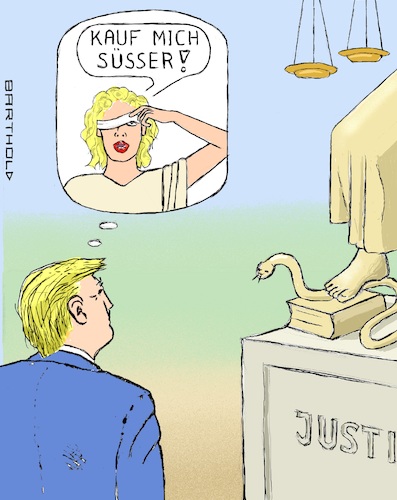 Trumps Sicht auf Justitia Trumps Sicht auf Justitia