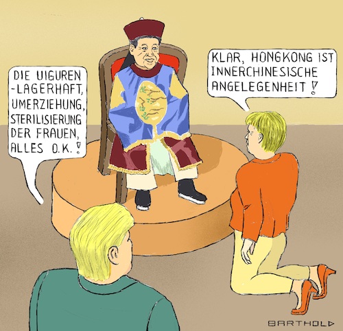 Westen huldigt chinesisch.Kaiser Westen huldigt chinesisch.Kaiser