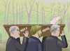 Cartoon: Abschiedsgeleit (small) by Barthold tagged alexej,nawalny,navalny,russland,dissident,gefangener,straflager,charp,sibirien,tot,tod,informationshoheit,staat,todesumstände,vermutlich,dauerhaft,unklar,sargträger,trauerzug,begräbnis,jan,raczynski,oleg,orlow,cartoon,karikatur,barthold