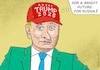Cartoon: Advertising Medium (small) by Barthold tagged trump,fan,articles,merchendise,maga,cap,2028,election,campaign,third,term,unconstitutional,violation,oath,of,office,advertising,medium,profiteer,wladimir,putin,cartoon,caricature,barthold