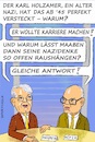 Cartoon: Auch eine Zeitenwende (small) by Barthold tagged karl,holzamer,erster,intendant,zdf,nazi,vergangenheit,mitglied,nsdap,sa,journalist,propagandist,opportunismus,vergleich,hans,georg,maaßen,dialog,henri,nannen,werner,höfer,gleichfalls,exnazis,cartoon,karikatur,barthold