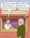 Cartoon: Denis Yücels Bratwurstbude (small) by Barthold tagged deniz,denis,yücel,vorsitzender,pen,club,einsatz,flugverbotszone,ukraine,umstritten,anfeindungen,rücktritt,vorstand,knappe,bestätigung,verzicht,annahme,wahl,vergleich,bratwurstbude,redewendung,senf,dazugeben,cartoon,karikatur,barthold