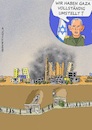 Cartoon: Entscheidender Erfolg! (small) by Barthold tagged israel,israelischer,militärsprecher,daniel,hagari,bekanntgabe,gaza,stadt,vollständig,umstellt,eingekesselt,relativierung,durch,tunnelsystem,metro,cartoon,karikatur,barthold