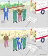 Cartoon: Growth or Climate (small) by Barthold tagged climate,change,collapse,catastrophe,global,warming,convention,catowice,2018,mental,health,ambulance,vehicle,paramedic,economy,economic,growth,governmental,regulation,restriction,tax,collection,blooming,flower,bed,edging,cactus,cactuses,asphalt,crack