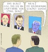 Cartoon: Innenministergalerie Sa.-Anhalt (small) by Barthold tagged landespolitik,sachsen,anhalt,koalition,cdu,spd,grüne,kenia,streit,rundfunkgebühren,erhöhung,interview,entlassung,innenminister,holger,stahlknecht,galerie,manfred,püschel,klaus,jürgen,jeziorsky,stahl,anlauffarbe,anlaßfarbe,afd,blau,grundierung,grundeinstellung,cartoon,karikatur,barthold