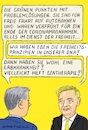 Cartoon: Interview Lindner n. NRW-Wahl (small) by Barthold tagged landtagswahl,nrw,nordrhein,westphalen,2022,starke,verluste,fdp,interview,christian,lindner,bundespolitik,ökologie,coronapolitik,fetisch,freiheit,verhinderung,sachgerechte,lösung,lösungen,cartoon,karikatur,barthold