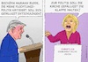 Cartoon: Nebeneinanderstellung (small) by Barthold tagged kirchenschelte,usa,trump,kritisiert,mariann,budde,bischöfin,washington,kritik,umgang,migranten,julia,klöckner,cdu,bemängelt,politisierung,politische,stellungnahmen,kirche,indirekt,papst,franziskus,cartoon,karikatur,barthold
