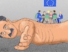 Cartoon: Neuer EU-Migrationspakt (small) by Barthold tagged eu,europäische,union,migrationspakt,september,23,2020,verkürzte,verfahren,drei,monate,solidaritätsmechanismus,ungeklärt,asylrecht,eingeschränkt,rechtsweg,klageweg,lager,moria,brand,beschlüsse,solidarität,aufnahme,abschiebung,abschottung,asylbewerber,konferenzrunde,cartoon,karikatur,barthold