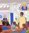 Cartoon: Panta rhei (small) by Barthold tagged joe,biden,präsident,usa,kritik,handling,durchführung,planung,truppenabzug,afghanistan,evakuierung,ortskräfte,dissidenten,aktivisten,pressekonferenz,briefing,room,weißes,haus,journalist,vergleich,trump,chaos,schlechtes,regieren,cartoon,karikatur,barthold