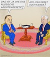 Cartoon: Polens Anti-Putin-Gesetz (small) by Barthold tagged polen,pis,partei,antiputingesetz,kommission,verbannung,politiker,politik,undemokratisch,nicht,legitimiert,verfassungswidrige,wahlkampfhilfe,jaroslaw,kaczynski,andrzey,duda,vergleich,russisches,agentengesetz,autokratisch,cartoon,karikatur,barthold