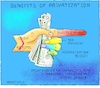 Cartoon: Priv. Operat. of Infrastructure (small) by Barthold tagged morandi,bridge,genova,collapse,atlantia,autostrada,per,italia,privatization,dividend,payout,maintenance,infrastructure,investments,legal,status,benetton,accident,victims,reliability,sankey,diagram,cash,flow,human,hand,dollar,bill,note