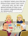 Cartoon: Rezept Flüchtlingsgipfel (small) by Barthold tagged tarifverhandlungen,öffentlicher,dienst,bund,nancy,faeser,innenministerin,städte,gemeinden,vka,vereinigung,kommunaler,arbeitgeber,karin,welge,verdi,frank,werneke,beamtenbund,ulrich,silberbach,fiktiv,statt,lohnerhöhung,beratungsblätter,billige,lebensführung,cartoon,karikatur,barthold