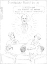 Cartoon: Rudolf Diesel tief verärgert (small) by Barthold tagged autokartell,auto,kartell,bmw,mercedes,volkswagen,vw,porsche,audi,rudolf,diesel,matthias,mueller,rupert,stadler,oliver,blume,harald,krüger,dieter,zetsche,abgasemissionen,abgasgrenzwerte,euro5,euro6,abgasnorm,stickoxide,dieselmotor,motor,defeat,device,abschaltung,adblue,abgasrückführung,imageschaden,erscheinung,standpauke,betrug,rechtsvergehen