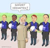 Cartoon: Säuberung (small) by Barthold tagged brasilien,präsident,lula,da,silva,säuberung,polizei,policia,federal,bundespolizei,anhänger,bolsonaro,mangelnde,loyalität,cartoon,karikatur,barthold