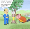 Cartoon: Schmidt und Dodik - der Biber (small) by Barthold tagged milorad,dodik,präsident,srpska,christian,schmidt,hohe,repräsentant,internationale,gemeinschaft,absicht,verletzung,dayton,vertrag,nichtanerkennung,staatsanwälte,verfassungsgericht,status,sarajewo,biber,baum,cartoon,karikatur,barthold