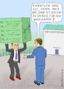 Cartoon: Sperriger Wahlkampf (small) by Barthold tagged wahlkampf,union,cdu,armin,laschet,15,punkte,klimaprogramm,turbo,erneuerbare,kompliziert,komplex,ungeeignet,großer,quader,veranstaltungshalle,cartoon,karikatur,barthold