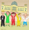 Cartoon: staatstragend (small) by Barthold tagged zehn,jahre,afd,alternative,für,deutschland,friedrich,merz,annalena,baerbock,saskia,esken,christian,lindner,alice,weidel,reichstag,ätsch,bätsch,cartoon,karikatur,barthold