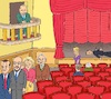 Cartoon: Teatro Italiano (small) by Barthold tagged italien,sturz,regierung,mario,draghi,fünf,sterne,giuseppe,conte,forca,italia,silvio,berlusconi,lega,nord,matteo,salvini,theater,emmanuel,macron,charles,michel,ratspräsident,ursula,leyen,kommissionspräsidentin,viktor,orban,wladimir,putin,ende,vorstellung,besucher,gehen,publikum,geht,dolch,rücken,freude,trauer,schwächung,europa,cartoon,karikatur,barthold